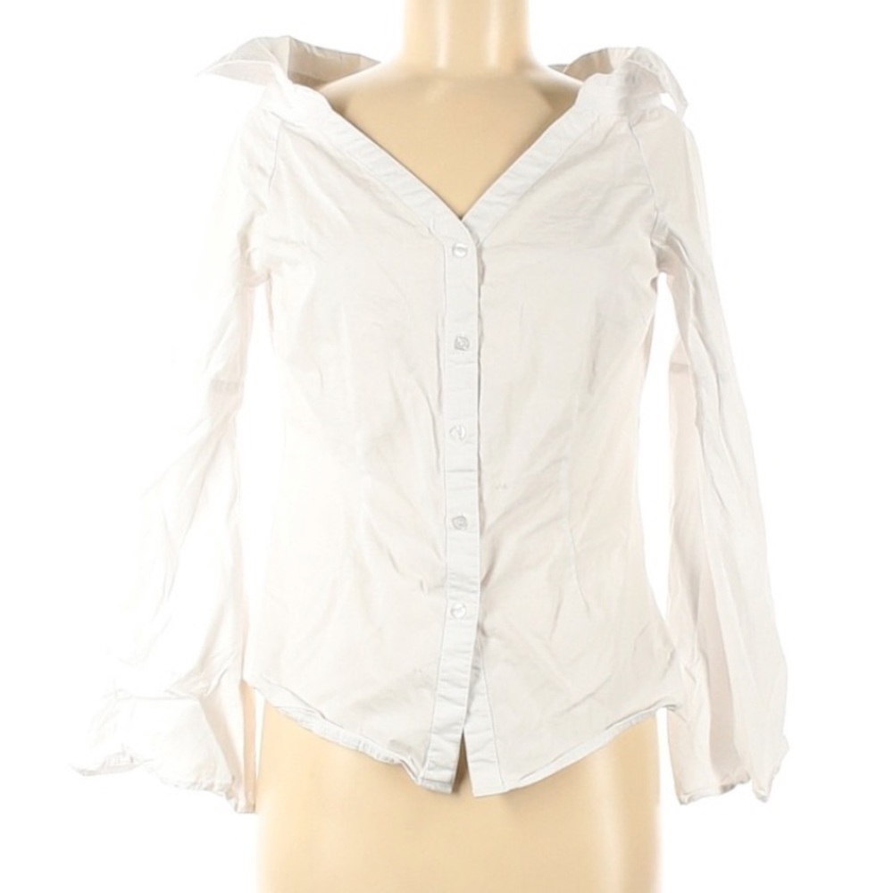 Romeo and Juliet Couture Long Sleeve button down medium white